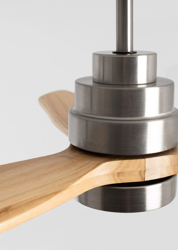 WIND STYLANCE NATURAL WOOD - Silent 40W ceiling fan 100% wood various sizes, gallery image 4