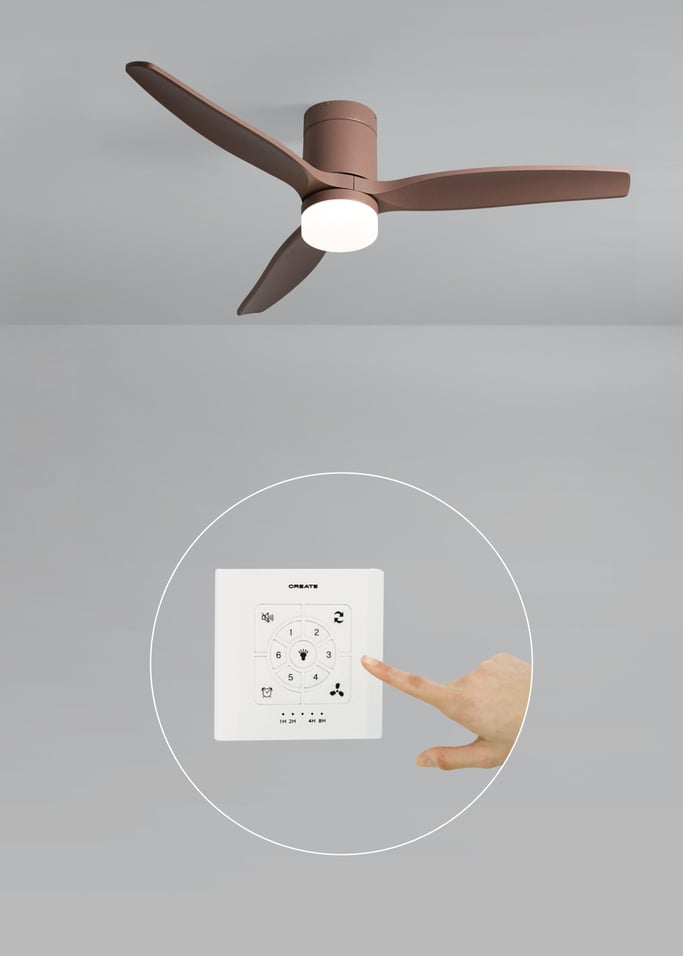 WIND CALM - Quiet 40W ceiling fan with technical ABS blades various sizes, gallery image 2