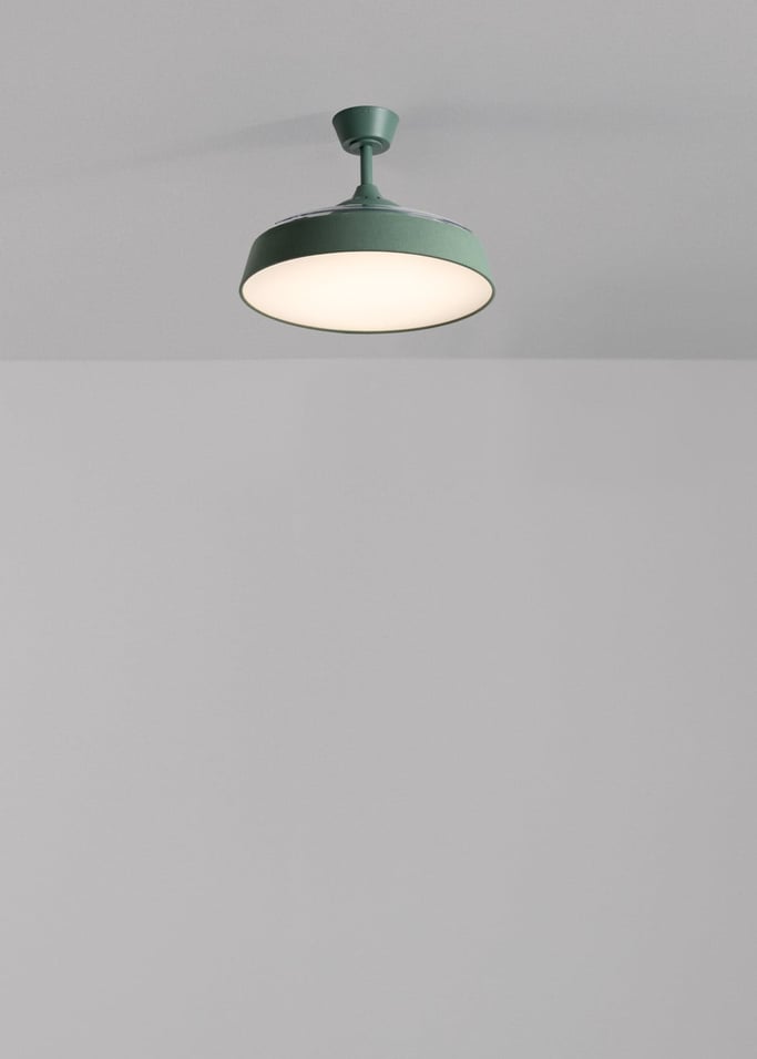 WIND CLEAR CONTOUR  - 40 W silent ceiling fan Ø107 cm with retractable blades and LED light, gallery image 2