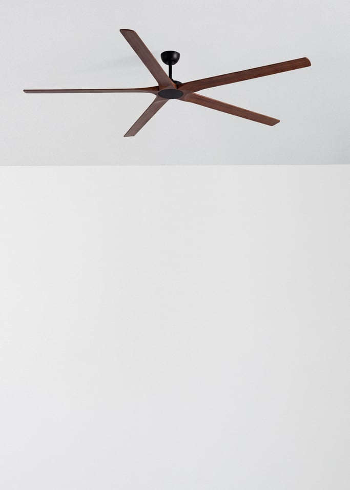 WIND INDUSTRIAL WOOD - Silent 40W ceiling fan made of 100% wood, available in various sizes, gallery image 2