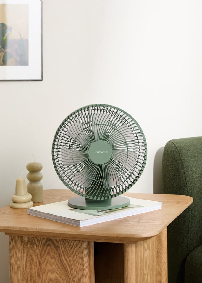 AIR DUAL COMPACT - Rechargeable 10W table and wall fan, gallery image 1