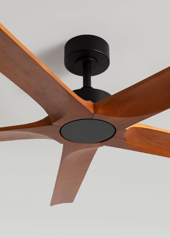 WIND INDUSTRIAL WOOD - Silent 40W ceiling fan made of 100% wood, available in various sizes, gallery image 5