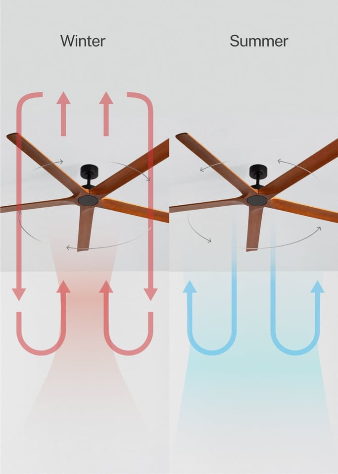 WIND INDUSTRIAL WOOD - Silent 40W ceiling fan made of 100% wood, available in various sizes, gallery image 3