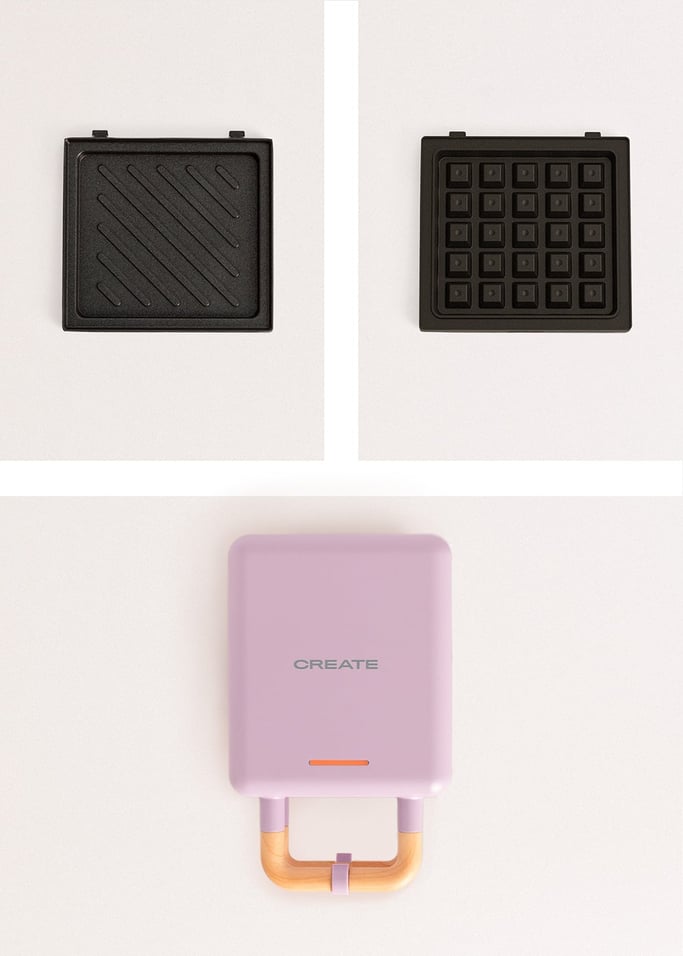 STONE STUDIO - Sandwich grill and waffle maker with removable plates, gallery image 8