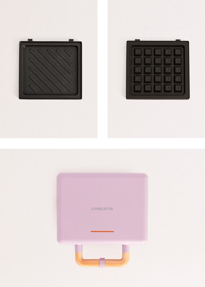 STONE STUDIO - Sandwich grill and waffle maker with removable plates, gallery image 8