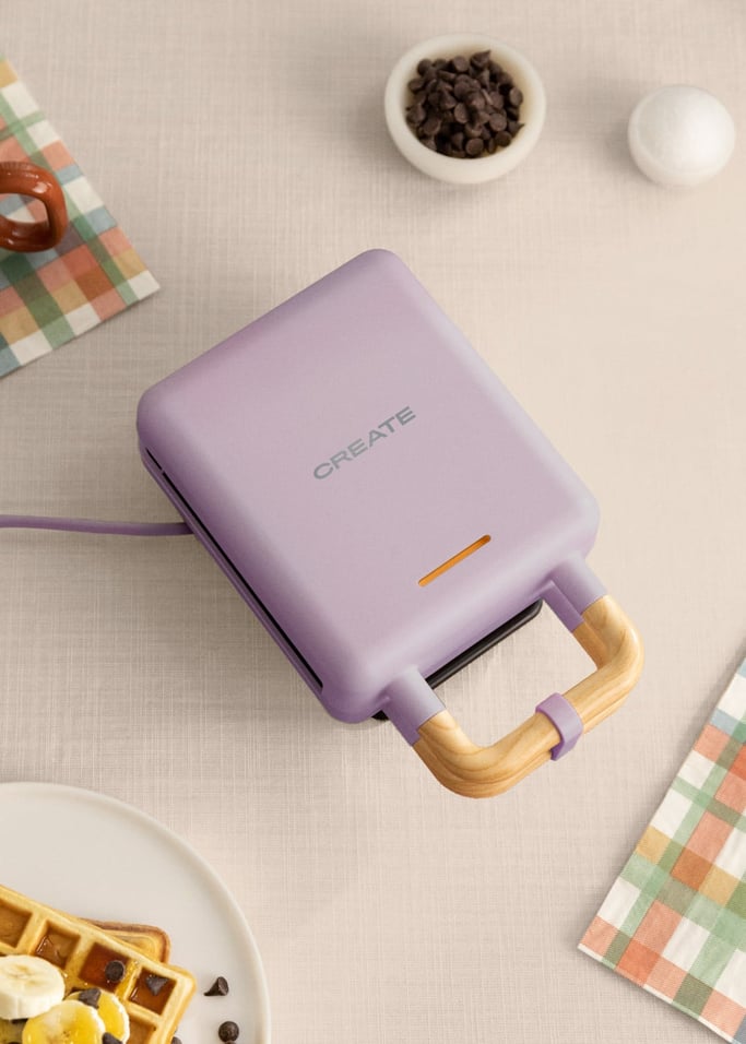 STONE STUDIO - Sandwich grill and waffle maker with removable plates, gallery image 1