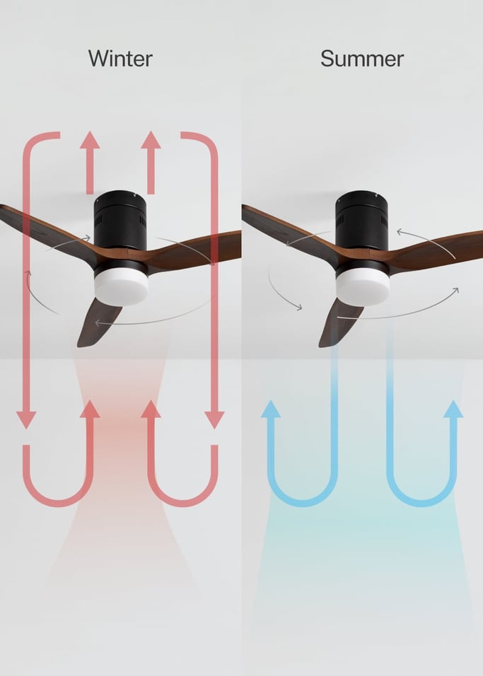 WIND CALM NATURAL WOOD - Silent 40W ceiling fan 100% wood, gallery image 3