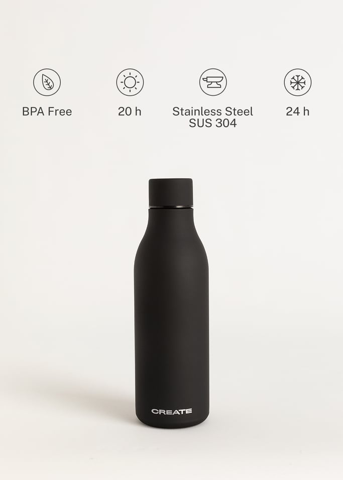 BOTTLE STUDIO - Stainless steel thermal bottle in various sizes, gallery image 4
