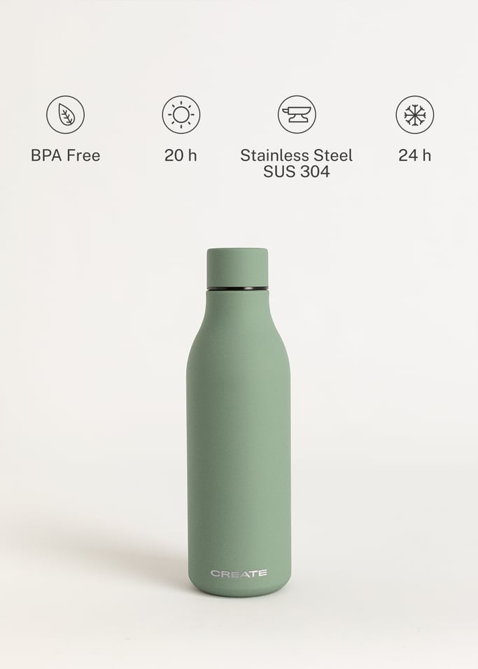 BOTTLE STUDIO - Stainless steel thermal bottle in various sizes, gallery image 4