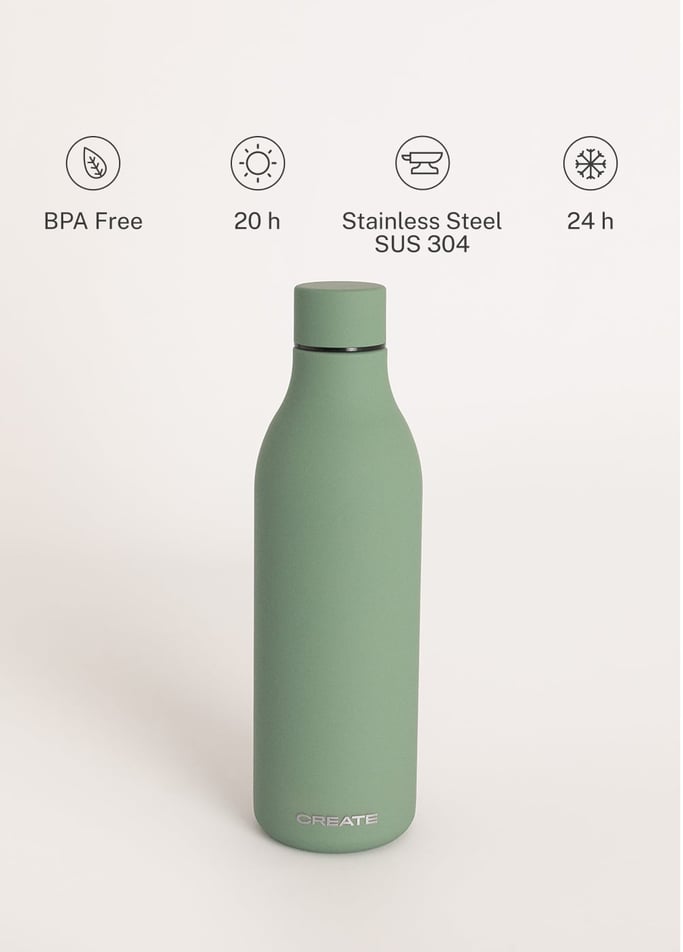 BOTTLE STUDIO - Stainless steel thermal bottle in various sizes, gallery image 2