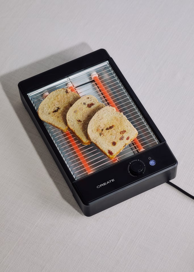 TOAST STUDIO FLAT - Horizontal stainless steel toaster with 3 heating elements, gallery image 4