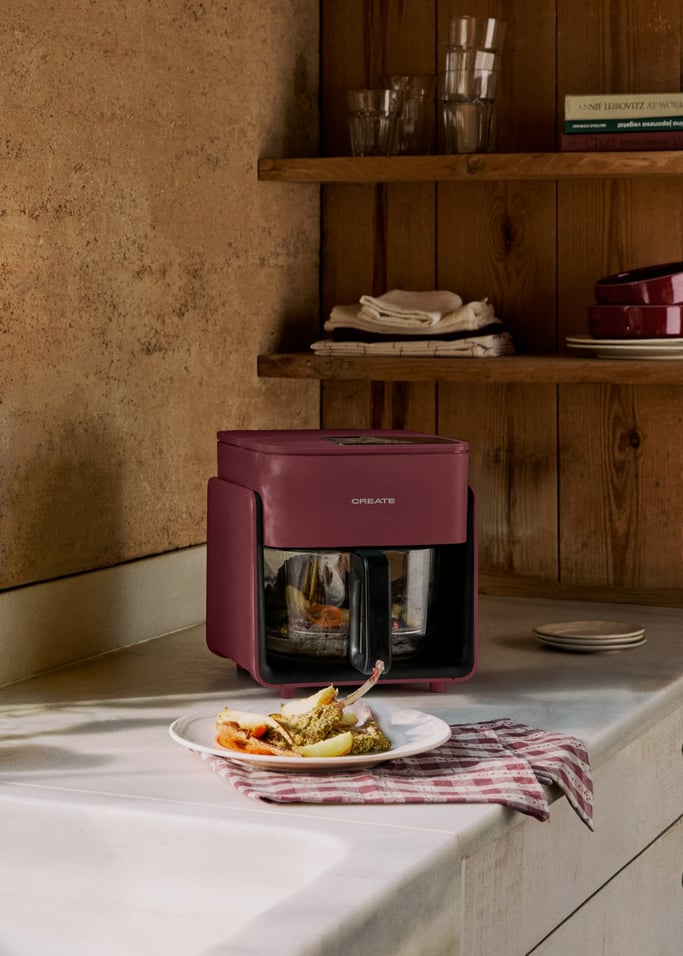 AIR FRYER STUDIO CRYSTAL - 4.2L Glass Air Fryer with Optional Steamer, gallery image 1