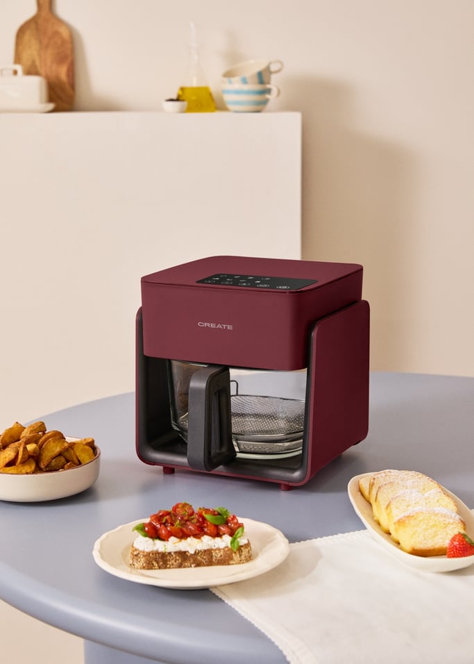 AIR FRYER STUDIO CRYSTAL - 4.2L Glass Air Fryer with Optional Steamer, gallery image 4