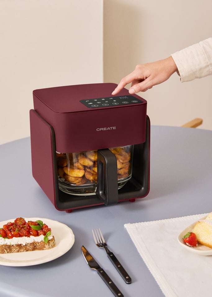 AIR FRYER STUDIO CRYSTAL - 4.2L Glass Air Fryer with Optional Steamer, gallery image 3