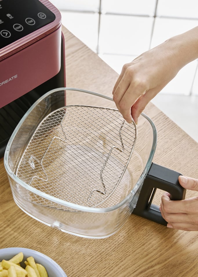 AIR FRYER STUDIO CRYSTAL - 4.2L Glass Air Fryer with Optional Steamer, gallery image 4