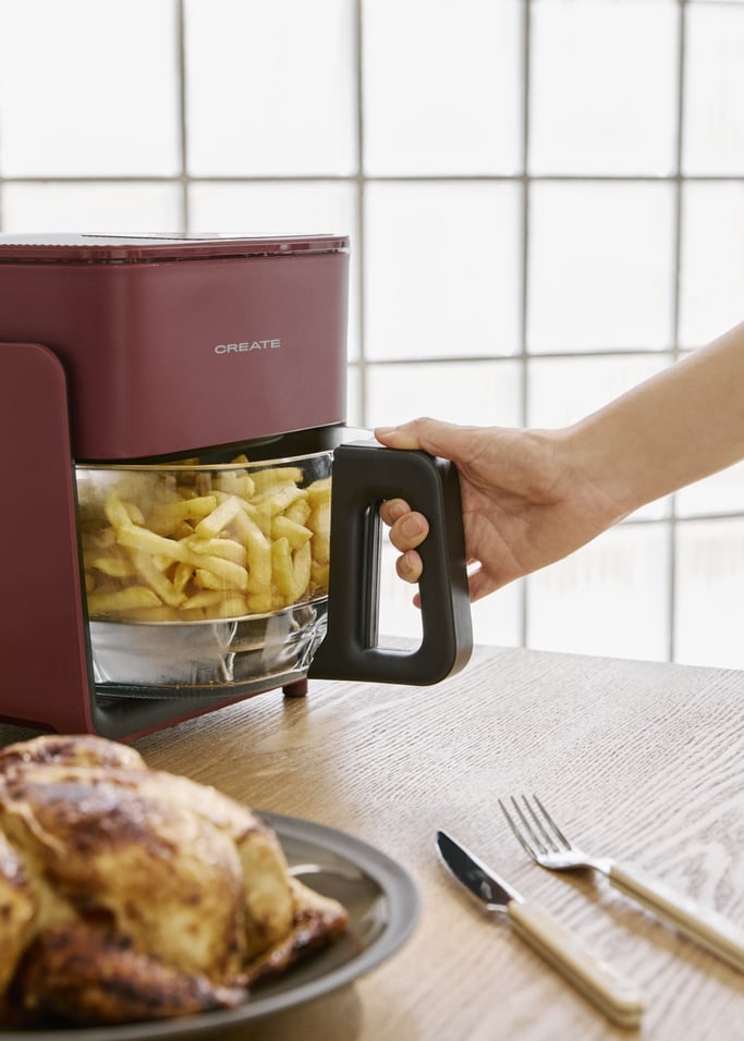 AIR FRYER STUDIO CRYSTAL - 4.2L Glass Air Fryer with Optional Steamer, gallery image 6