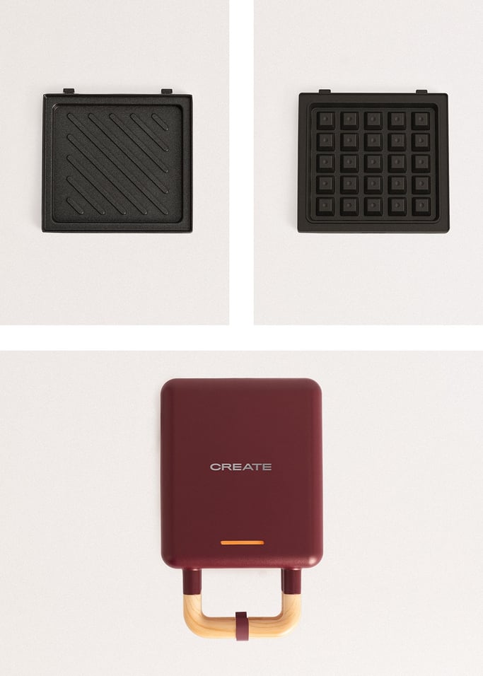 STONE STUDIO - Sandwich grill and waffle maker with removable plates, gallery image 10