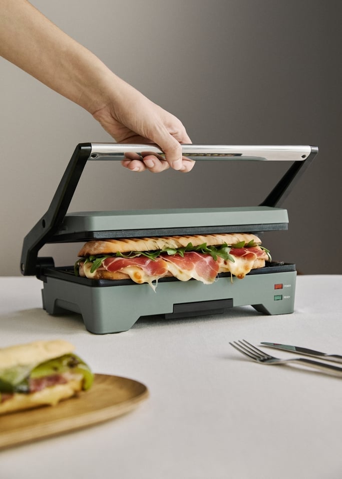 STONE GRILL EASY - Multifunction 1600W fold-out grill and panini press, gallery image 2