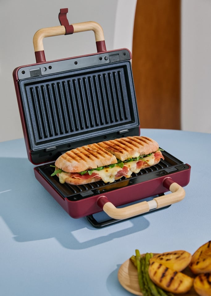 STONE STUDIO - Sandwich grill and waffle maker with removable plates, gallery image 2