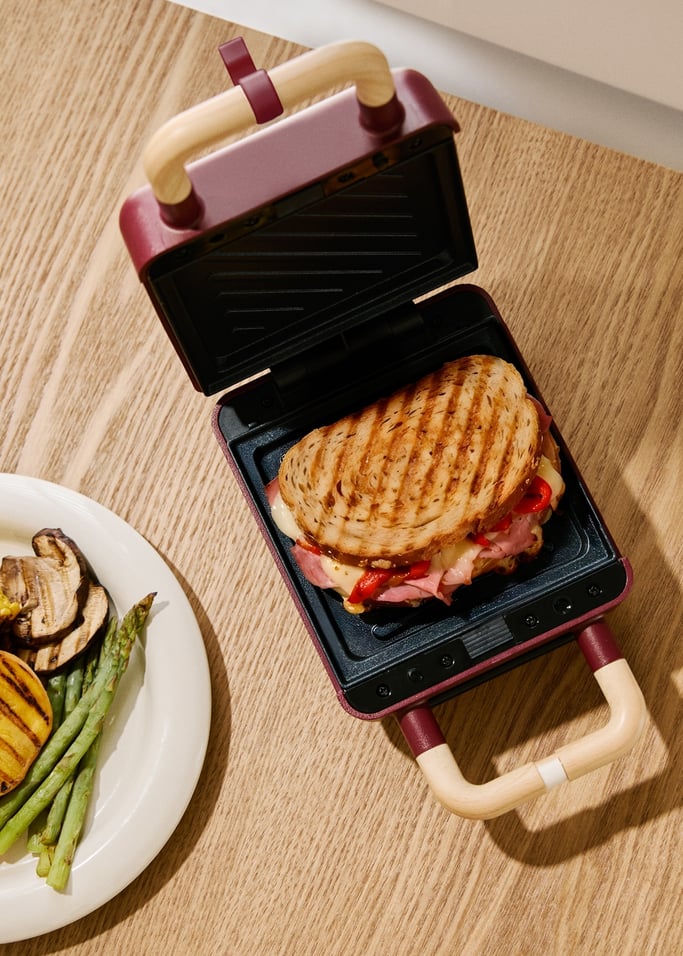 STONE STUDIO - Sandwich grill and waffle maker with removable plates, gallery image 2