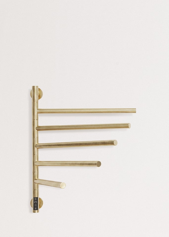WARM TOWEL MINIMAL - Electric towel rail 80W with 180º swivel bars, gallery image 3