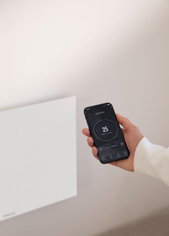 WARM MINIMAL IR - Wall-mounted infrared heater with WiFi, gallery image 2