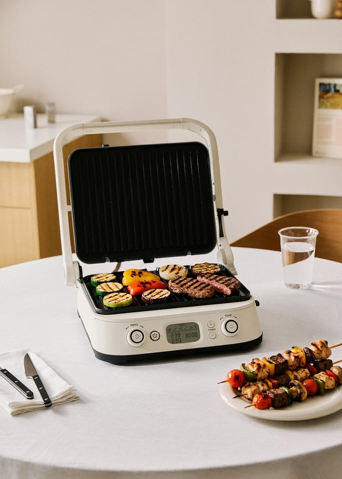 STONE GRILL ADVANCE - 2000W Multifunctional Grill and Panini Maker with Foldable Design and Removable Plates, gallery image 5