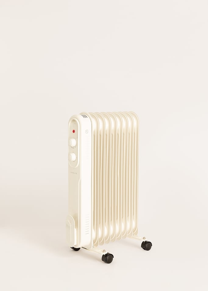 WARM OIL RETRO - 9-Fin 2000W Oil-Filled Radiator with Castor Wheels, gallery image 6