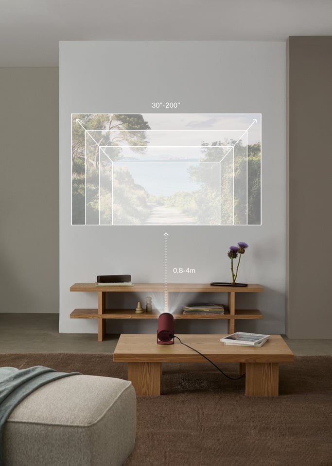 PROJECTOR STUDIO COMPACT - Smart HD projector with WiFi, Bluetooth and 180º rotation, gallery image 2