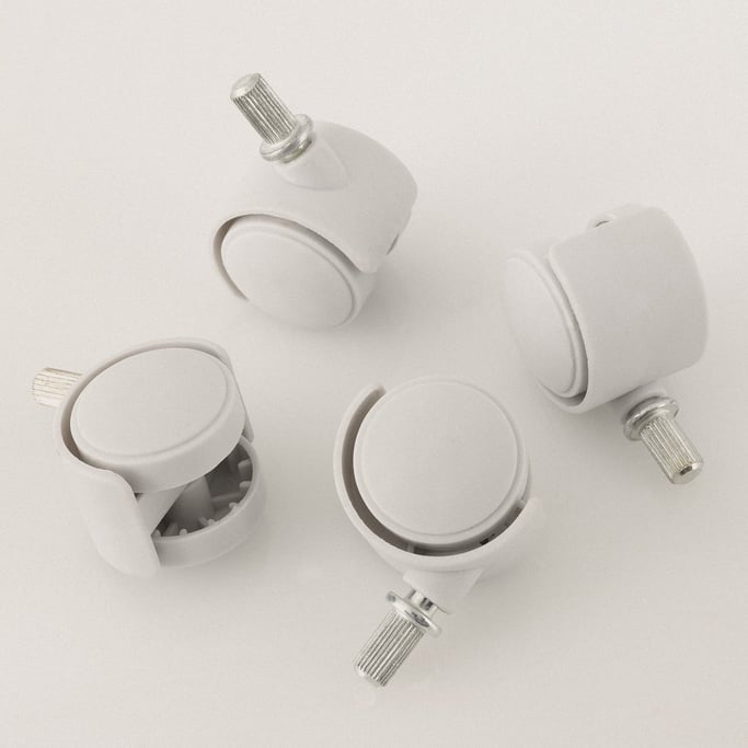 Set 4 Caster wheels EVERWARM GPH1500/GPH2000 and WARM CRYSTAL 2000W/2500W, gallery image 3